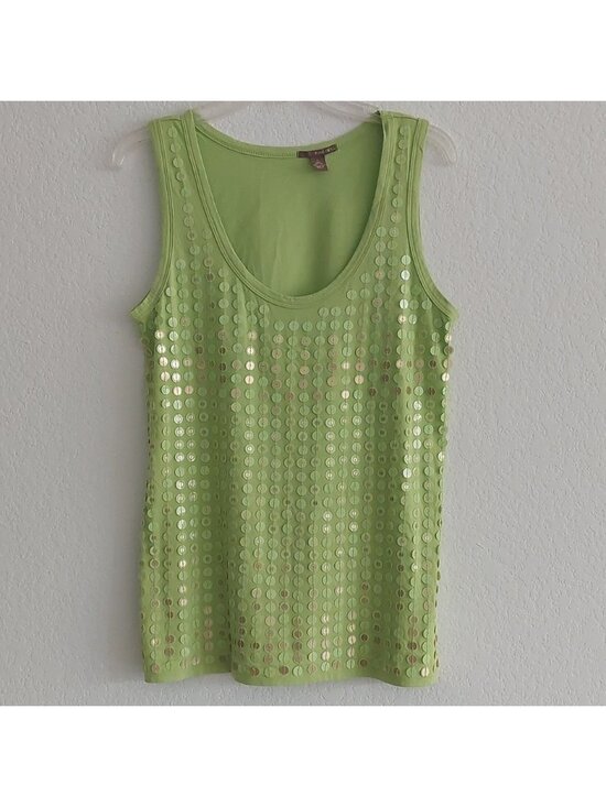 Tops - Lime Green Sleeveless Top